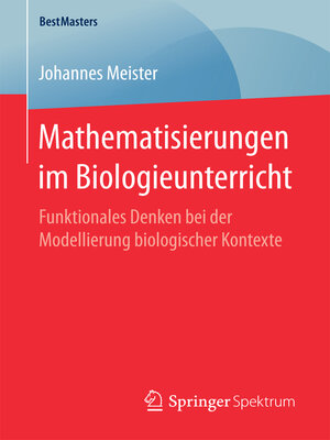 cover image of Mathematisierungen im Biologieunterricht